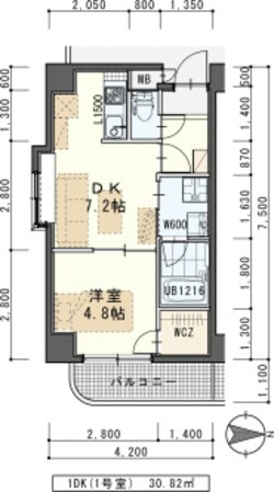 東照宮駅 徒歩8分 5階の物件間取画像